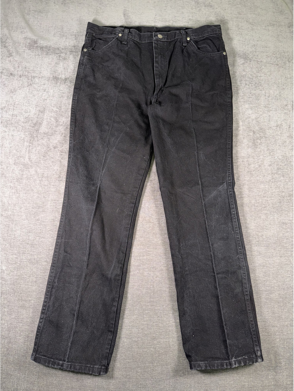 Wrangler Black Straight Leg Jeans Size 38x32